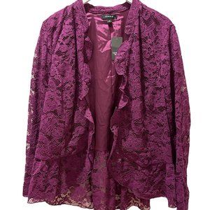 Torrid NWT Size 2X Lace HI Low Blazer. Just beautiful on!